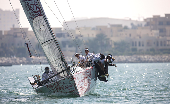 Girls in-port racing